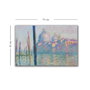 Wallity Pintura Decorativa en Lienzo Claude Monet Le Grand Canal 45x70 cm
